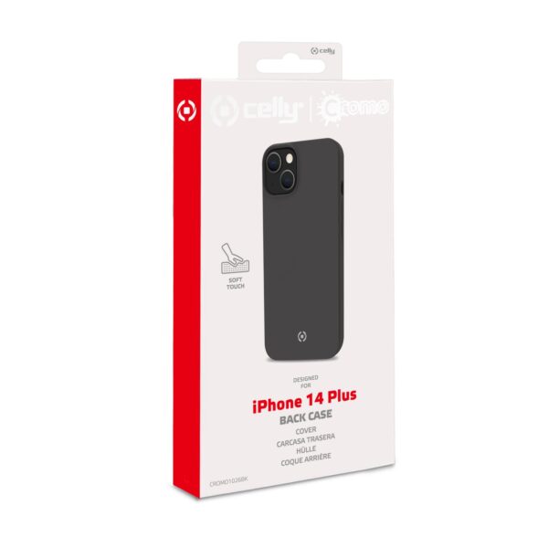 Celly Cromo Premium Softcase iPhone 14 Plus Zwart