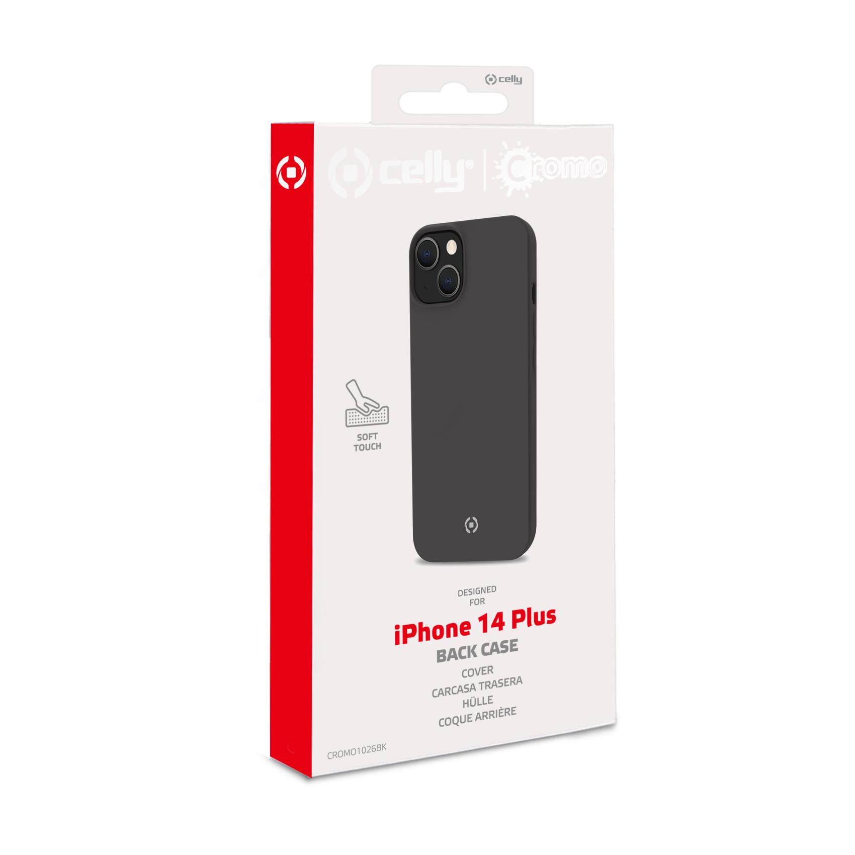 3566092949B_6810461097-3.jpg Celly Cromo Premium Softcase iPhone 14 Plus Zwart - Afbeelding 1
