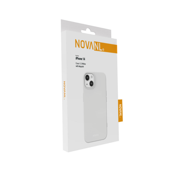 iPhone 14 Premium SoftTouch Case met Magnetics - Wit