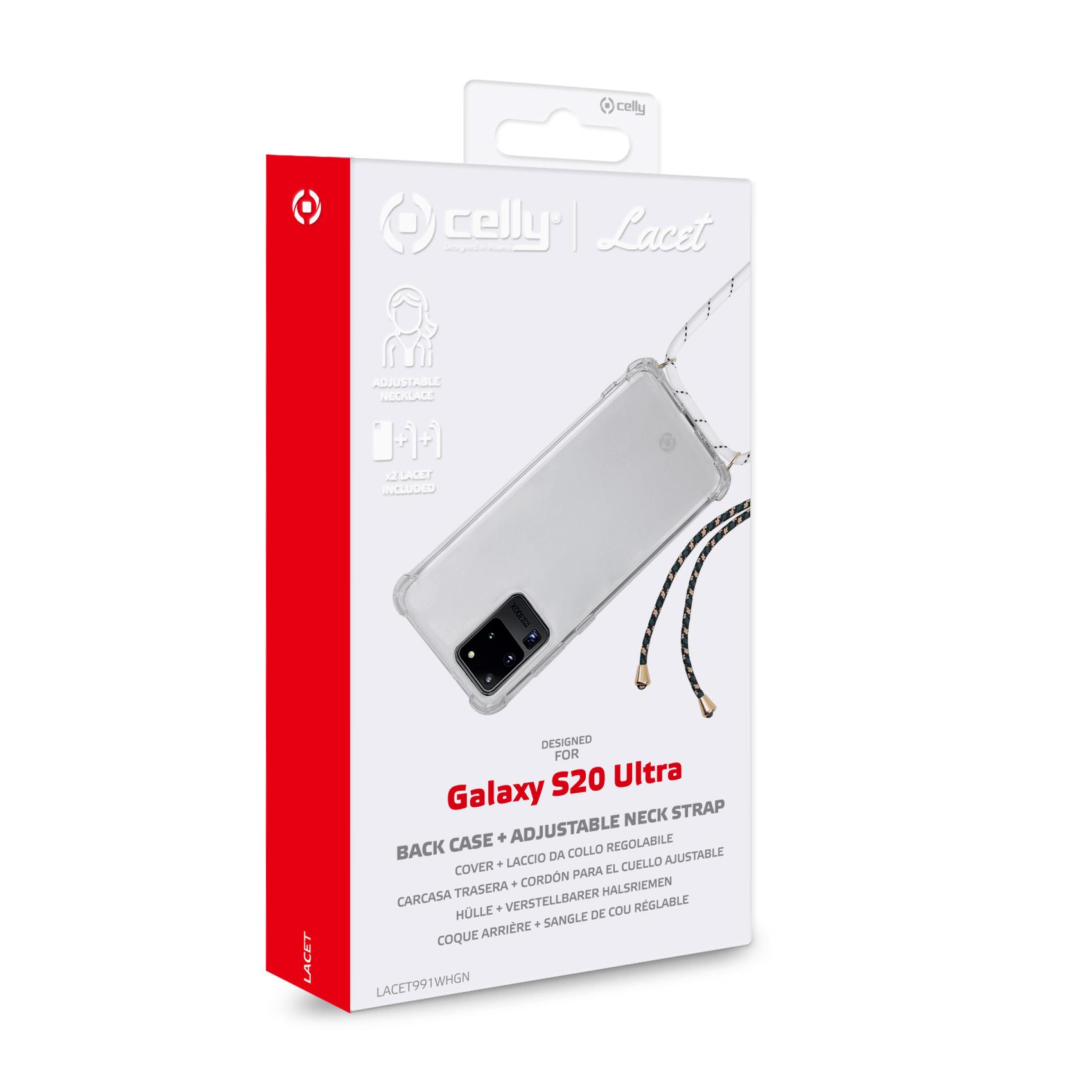 4213749263X_251827210-2.jpg Samsung Galaxy S20 Ultra Premium Softcase met Verstelbare Nekband - Afbeelding 1
