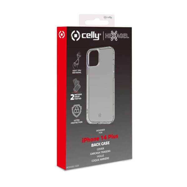 Celly Hexagel Premium Softcase iPhone 14 Plus - Schokbestendig