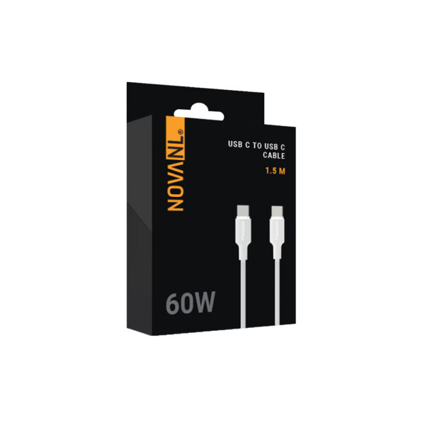 Premium USB-C naar USB-C Kabel 60W - 1,5M Wit