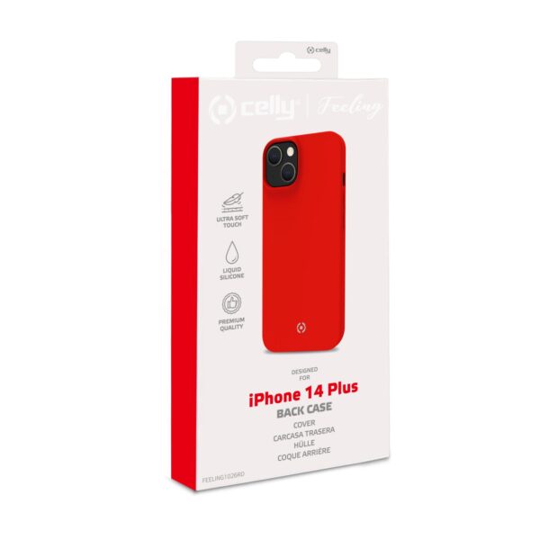 Celly Feeling Softcase iPhone 14 Plus - Premium Rood
