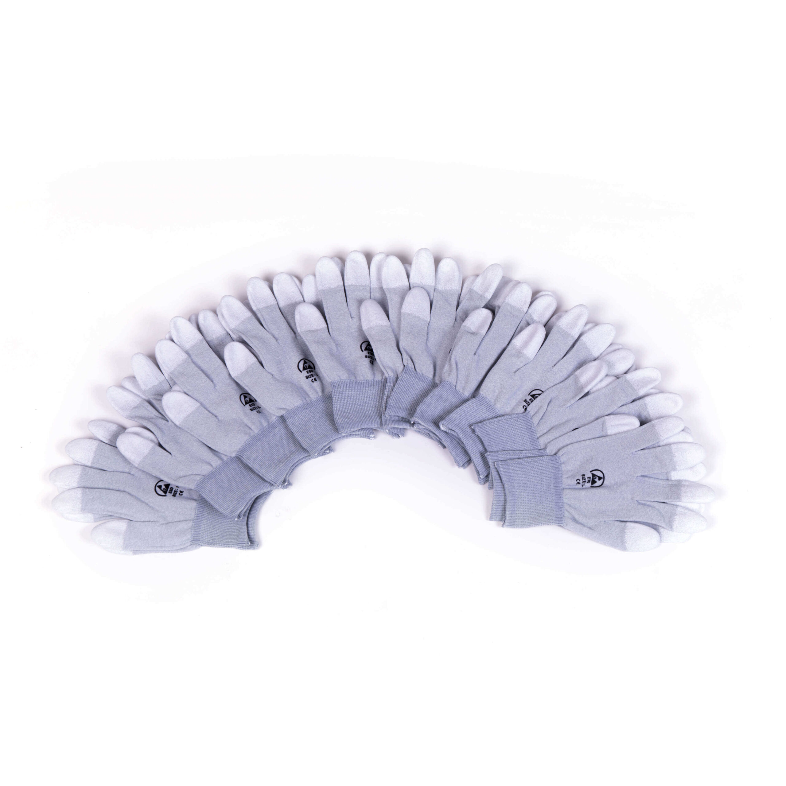 6645032872X_1-2.jpg ESD Handschoenen Premium Fit Maat L - 10 Paar Set - Afbeelding 1