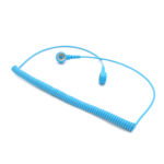 Premium ESD Spiraalkabel Blauw - 1,8m met 10mm Snaps - Afbeelding 2