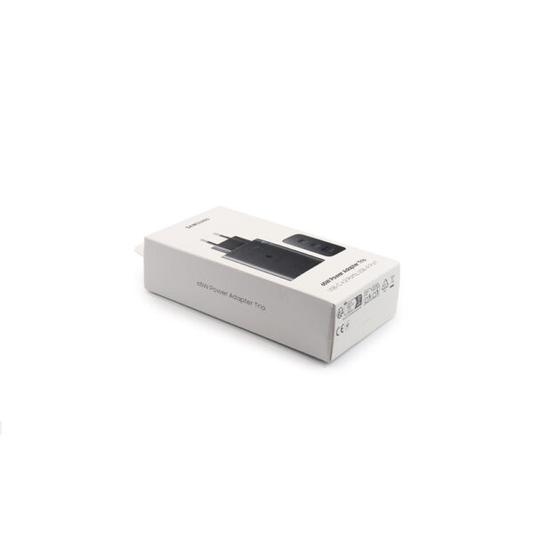 Premium Snellader 65W USB-C USB-A Reisadapter Zwart