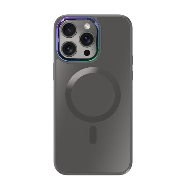 iPhone 15 Pro Max Premium Hardcase met Magnetische Afsluiting Grijs