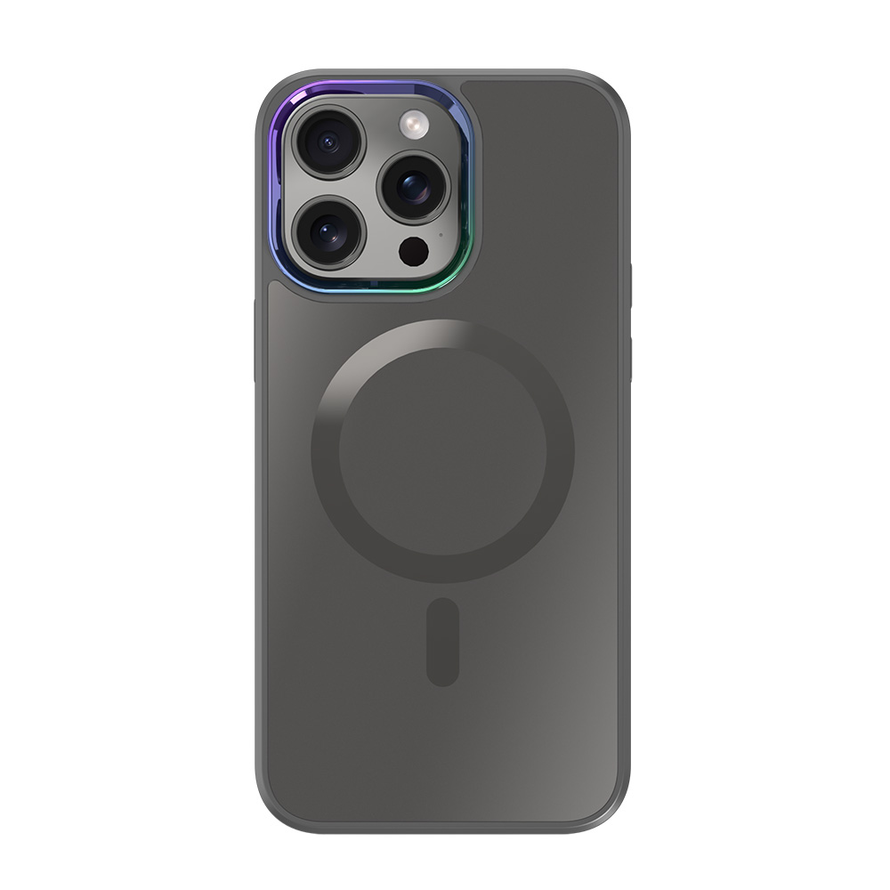 7T06N4231E_2610184437.jpg iPhone 15 Pro Max Premium Hardcase met Magnetische Afsluiting Grijs - Afbeelding 1