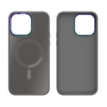 iPhone 15 Pro Max Premium Hardcase met Magnetische Afsluiting Grijs - Afbeelding 3