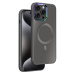 iPhone 15 Pro Max Premium Hardcase met Magnetische Afsluiting Grijs - Afbeelding 2