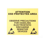 ESD Waarschuwingsbord Premium 350x300x5mm - Elektrostatische Bescherming
