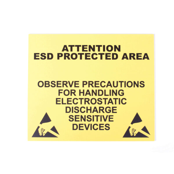 ESD Waarschuwingsbord Premium 350x300x5mm - Elektrostatische Bescherming