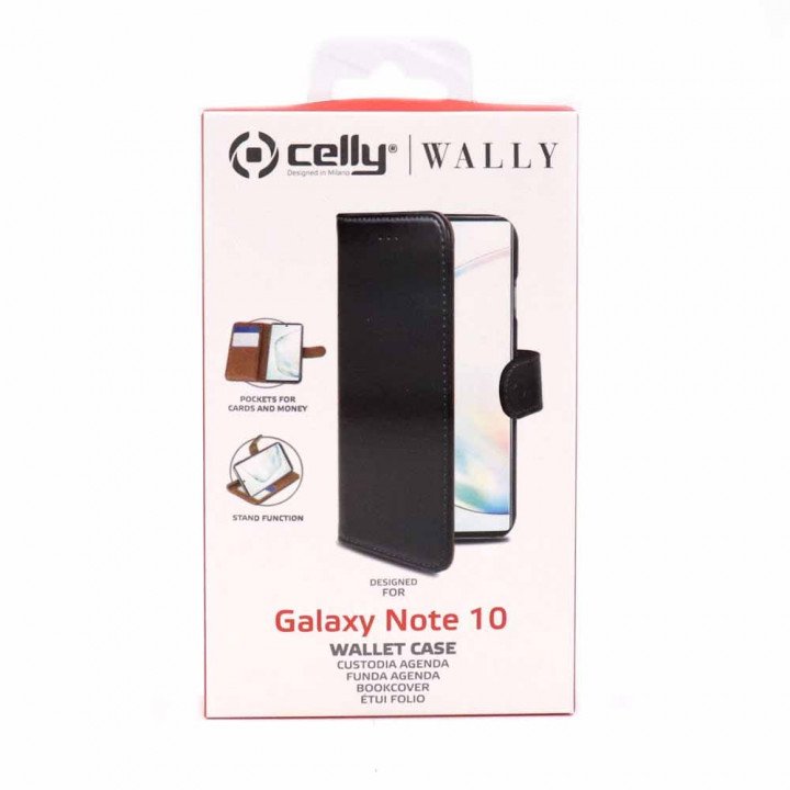 8160787982B_1276447947-1.jpg Samsung Galaxy Note 10+ Premium Bookcase – Zwart Kunstleer - Afbeelding 1