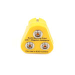 Premium EU Aardingsplug met 3 x 10mm Studs voor ESD-Matten - Afbeelding 3
