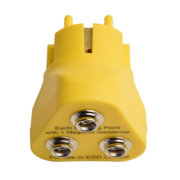Premium EU Aardingsplug met 3 x 10mm Studs voor ESD-Matten
