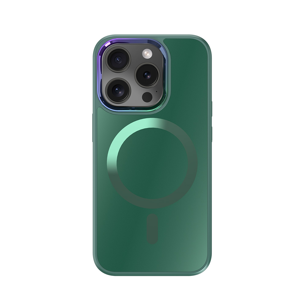 AP69P3X75N_2503338374.jpg iPhone 15 Pro Premium Hardcase met Magnetics - Groen - Afbeelding 1