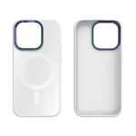 iPhone 15 Pro Premium Hardcase met Magnetische Houder - Wit - Afbeelding 3