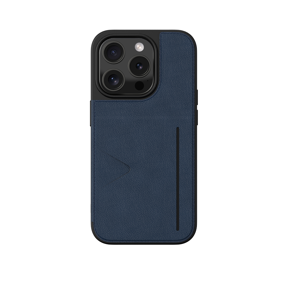 BY62JU436U_6304434412-3.jpg iPhone 15 Pro Premium Booktypes Case - Blauw WalletGuard - Afbeelding 1