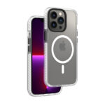 iPhone 13 Pro Premium Hardcase Prismatic met Magnetische Sluiting Wit - Afbeelding 2