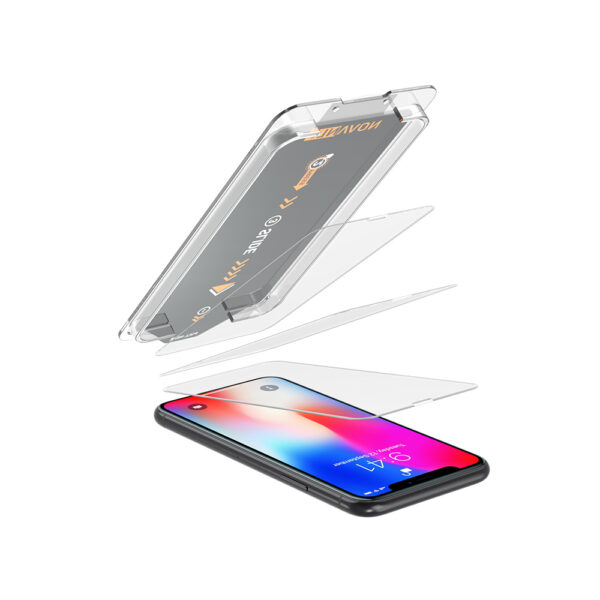 iPhone X/XS Premium Glazen Screenprotector 3-in-1 met Applicator
