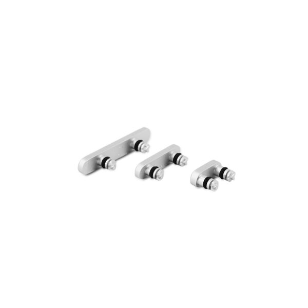 iPhone 17 Pro Max Zijknoppen Set - Premium OEM-Equivalent Silver
