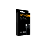 Premium USB-A naar Lightning Kabel 12W - 0,5M Zwart