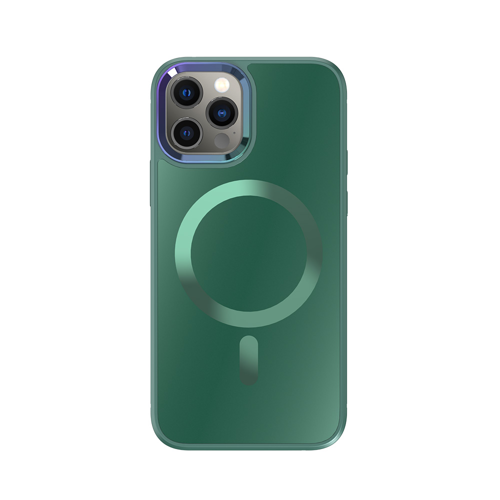 EP95DXM80N_9133991127.jpg iPhone 11 Pro Max Premium Hardcase met Magnetische Bevestiging Groen - Afbeelding 1