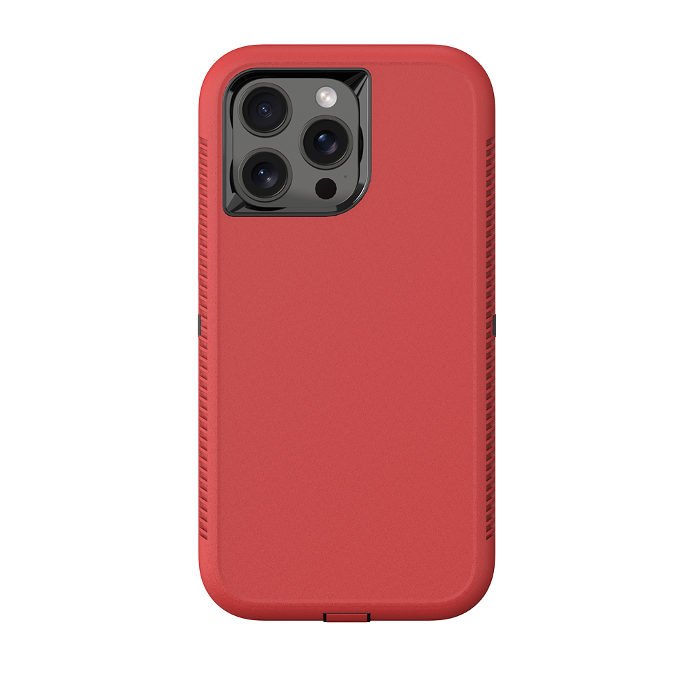 EQ458WW72R_1772567484.jpg iPhone 15 Pro Hardcase Premium Beschermhoes Rood - Afbeelding 1