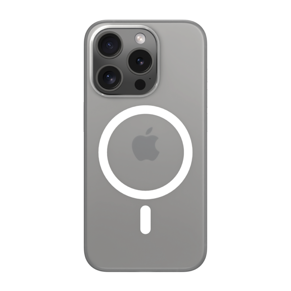 iPhone 15 Pro Premium Hardcase Crystal Frost met Magnetics