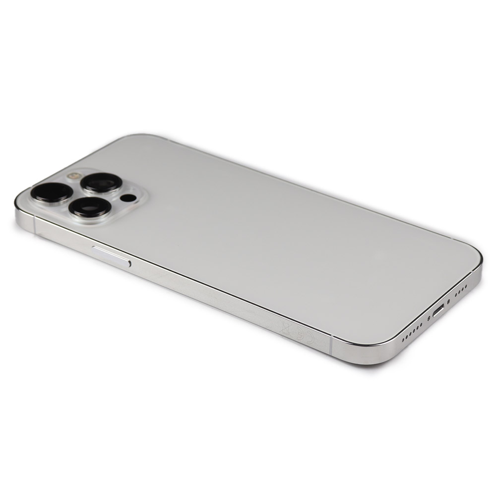 HM24NU293S_2899744387-3.jpg iPhone 13 Pro Max Achterkant Housing Silver – Premium Kwaliteit - Afbeelding 1