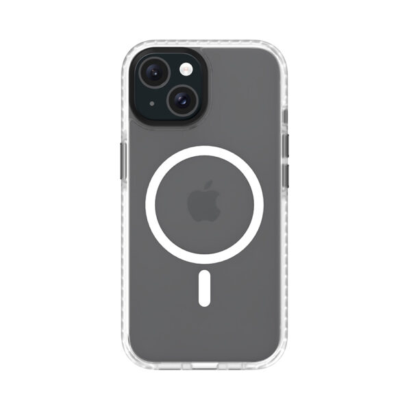 iPhone 15 Plus Premium Hardcase Prismatic met Magnetics - Wit
