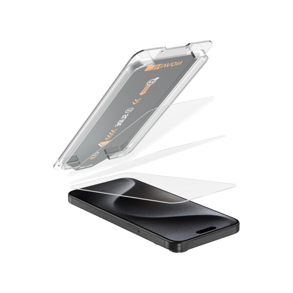 iPhone 15 Pro Premium Glazen Screenprotector 3-in-1 met Applicator