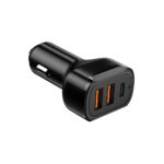 PowerDrive Triple Port Premium Autolader 32W (2x USB-A + USB-C) - Afbeelding 2