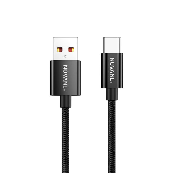 Premium USB-C Snellaadkabel 18W - 1 Meter Zwart