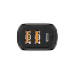 PowerDrive Triple Port Premium Autolader 32W (2x USB-A + USB-C) - Afbeelding 4