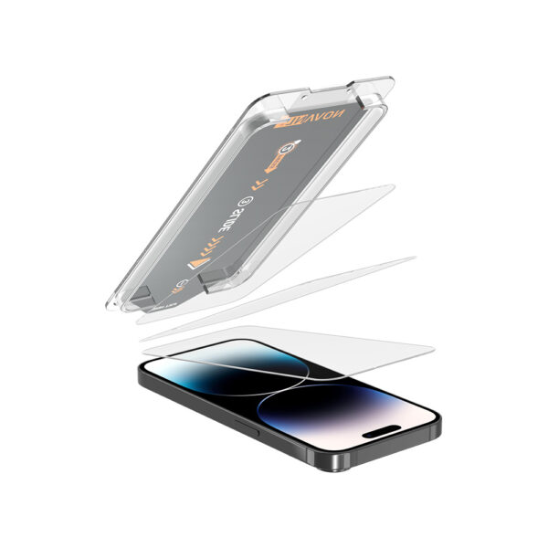 iPhone 14 Pro Max Premium Glasscreen Protector 3-in-1 met Applicator
