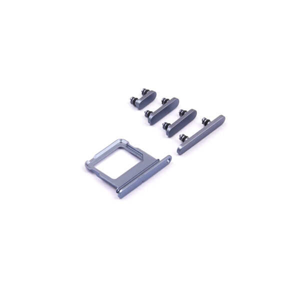 iPhone 17 Mist Blue Knoppen Set - Premium OEM-Equivalent