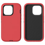 iPhone 14 Pro Premium Hardcase RuggedGuard Rood - Afbeelding 3