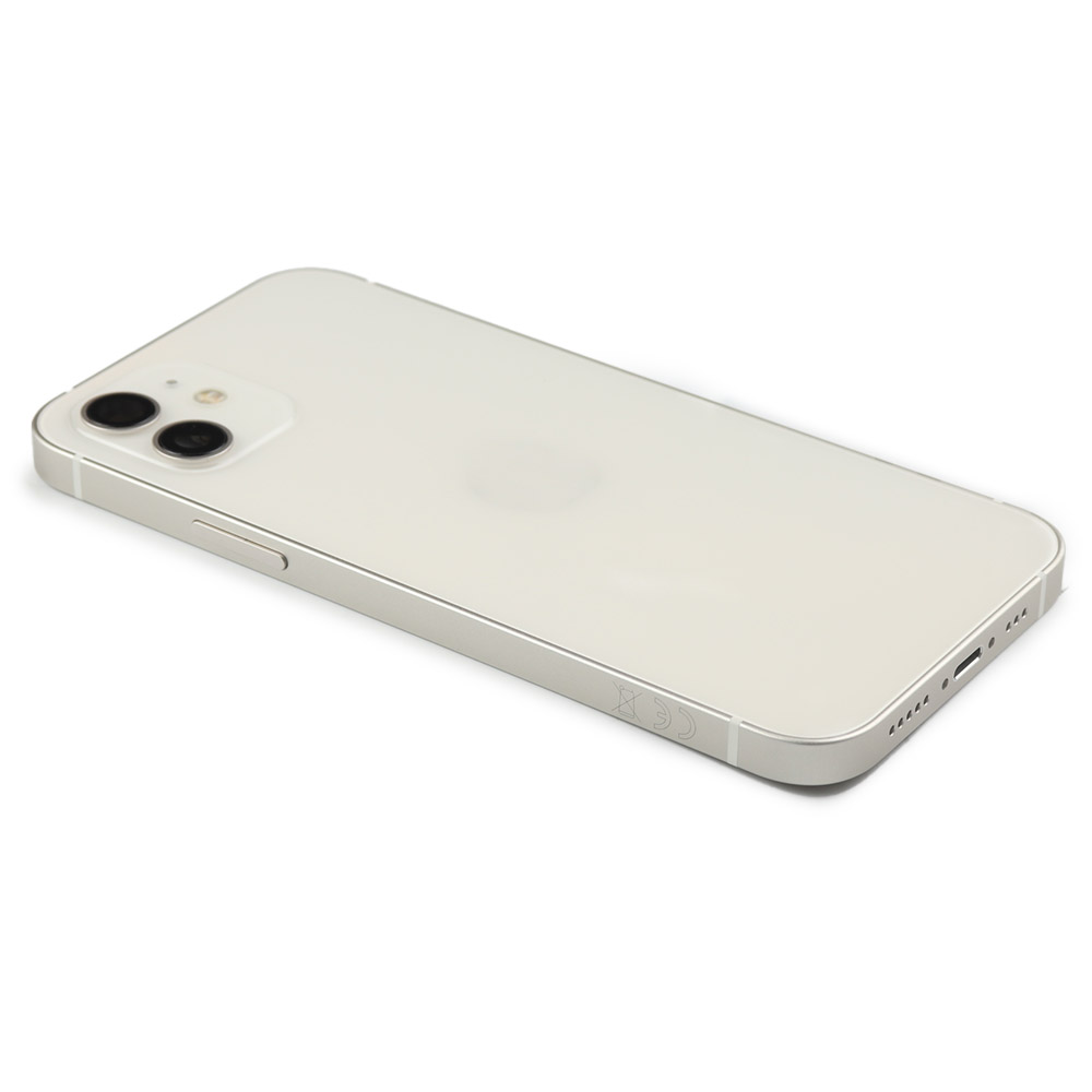 PI66YRW418_6637321728-3.jpg iPhone 12 Achterkant Housing Premium Kwaliteit - Wit - Afbeelding 1