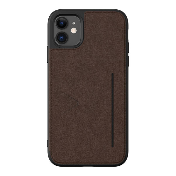 iPhone X/XS Premium Bookttype Wallet Case Bruin - NOVANL