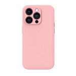Premium Hardcase iPhone 14 Pro - Sleek PU Leather Roze