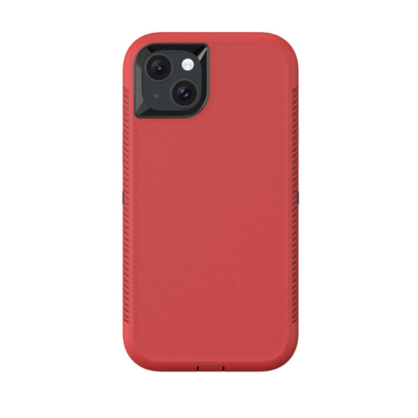 iPhone 15 Premium Hardcase RuggedGuard Rood - Beschermhoes