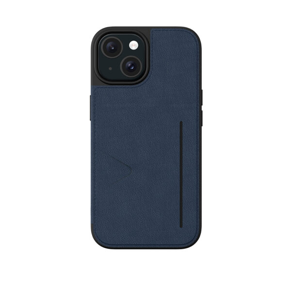 iPhone 15 Premium Booktypse Case Blauw - WalletGuard