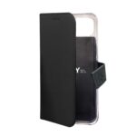 Celly Wally Bookcase iPhone 15 Plus Premium Beschermhoes Zwart - Afbeelding 4