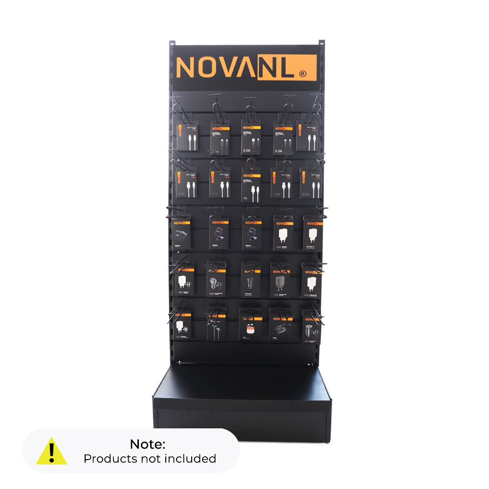 TTqZgmAe5wsE7BXIoY6Rq1konCwuwW-metaMTAwMHgxMDAwIEZvdG8gMSBiZXdlcmt0LmpwZw-1-3.jpg Premium Display Stand Slatwall - Eenzijdig Monteerbaar - Afbeelding 1