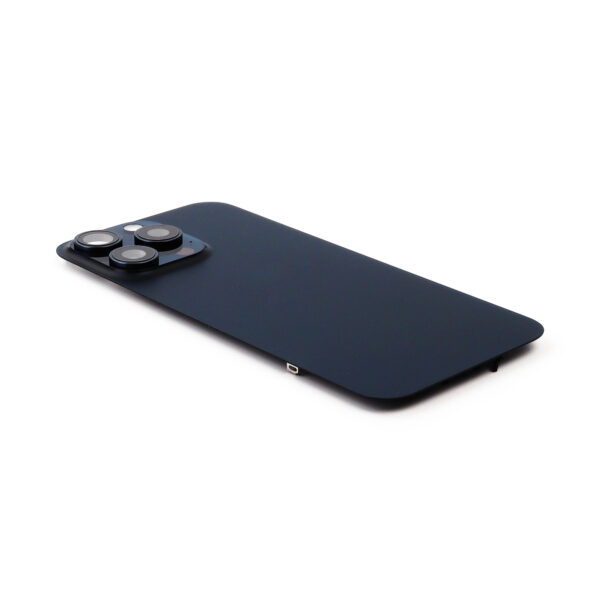 iPhone 15 Pro Max Achterkap Premium - Blauw Titanium met Camera