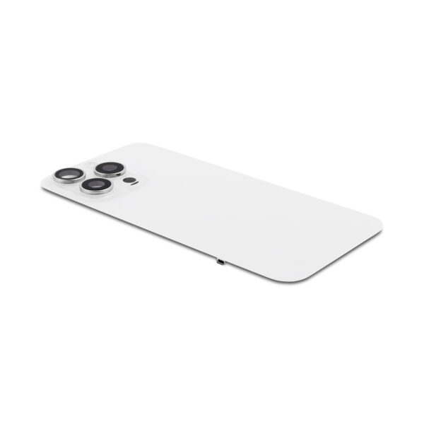 iPhone 15 Pro Max Back Cover Titanium Wit - Premium Kwaliteit