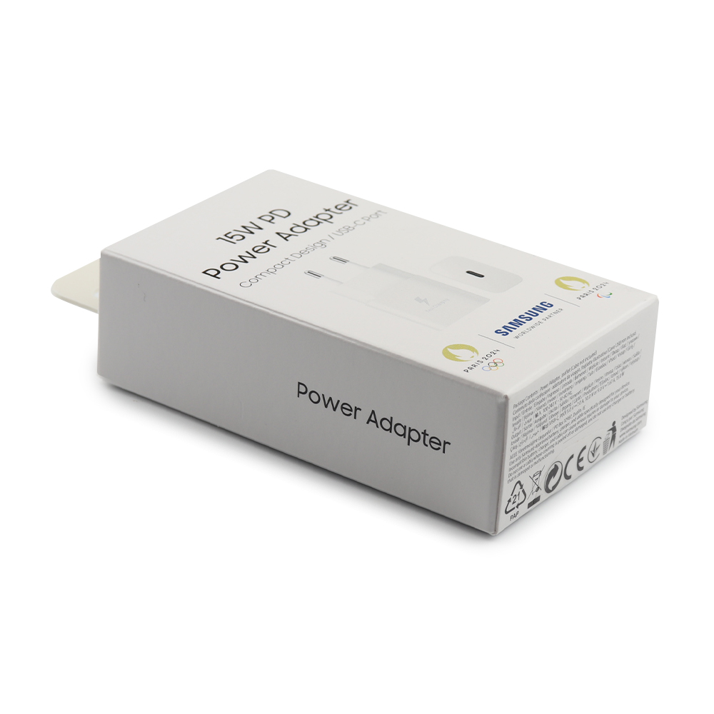 VvUhEFzKGkAD6ZZEVzKXk0coD1v8Ji-metaRE43NVBTVzcyV18xLmpwZw-1-1.jpg Samsung USB-C Snellader 15W - Premium Travel Adapter Wit - Afbeelding 1