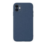 iPhone XR Premium Lederen Hardcase Donkerblauw