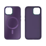 iPhone 15 Premium Hardcase met Magnetische Sluiting - Paars - Afbeelding 3